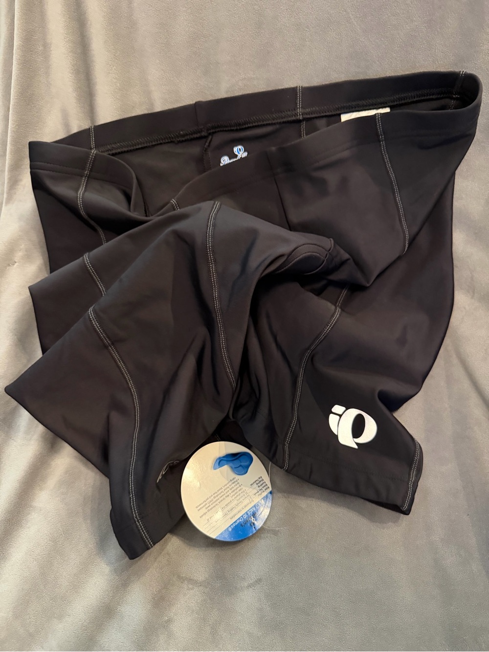 Pearl Izumi Black Kids Cycling Shorts with White Logo